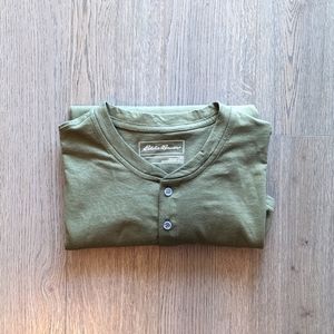 Olive Green Summer Henley
